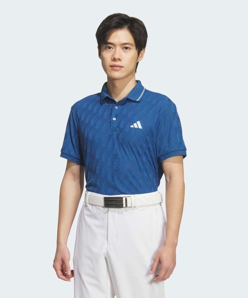 Jacquard поло с короткими рукавами [adidas Golf]