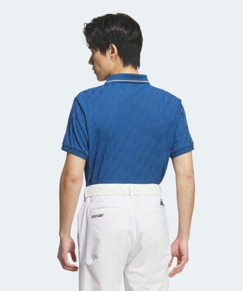 adidas(アディダス)の「ジャカード 半袖ポロ【adidas Golf/アディダスゴルフ】(ポロシャツ・メンズ・ブルー・LARGE/X-LARGE/XX-LARGE/3XL/SMALL/MEDIUM)」の2枚目の写真