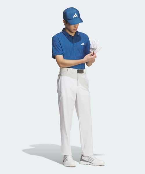 adidas(アディダス)の「ジャカード 半袖ポロ【adidas Golf/アディダスゴルフ】(ポロシャツ・メンズ・ブルー・LARGE/X-LARGE/XX-LARGE/3XL/SMALL/MEDIUM)」の3枚目の写真