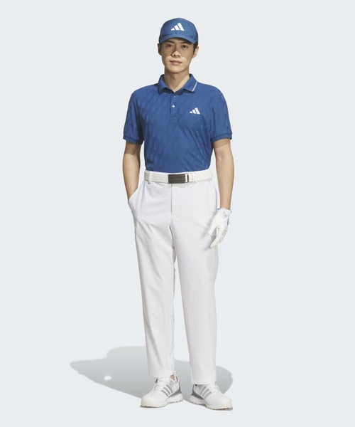 adidas(アディダス)の「ジャカード 半袖ポロ【adidas Golf/アディダスゴルフ】(ポロシャツ・メンズ・ブルー・LARGE/X-LARGE/XX-LARGE/3XL/SMALL/MEDIUM)」の4枚目の写真