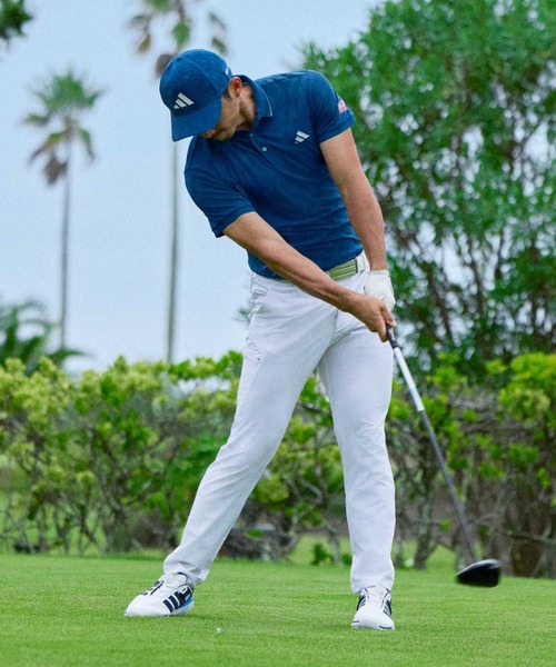 adidas(アディダス)の「ジャカード 半袖ポロ【adidas Golf/アディダスゴルフ】(ポロシャツ・メンズ・ブルー・LARGE/X-LARGE/XX-LARGE/3XL/SMALL/MEDIUM)」の6枚目の写真