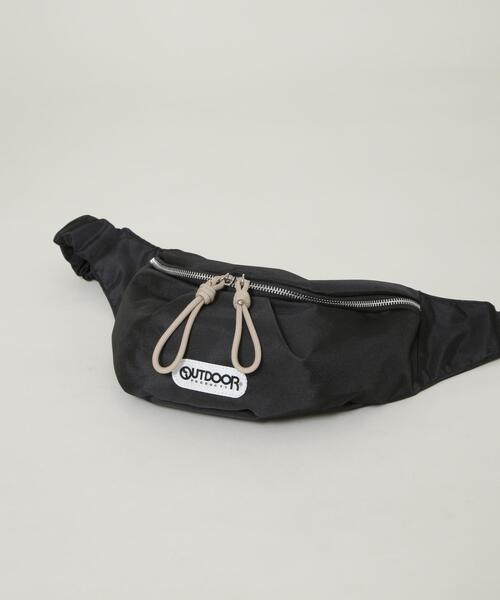 OUTDOOR PRODUCTS(アウトドアプロダクツ)の「OUTDOOR PRODUCTS/【別注】OUTDOOR PRODUCTS Sling Bag(ボディバッグ/ウエストポーチ・レディース・ベージュ/ブラック・F)」の5枚目の写真