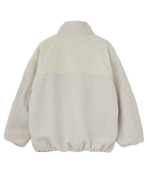 MILKFED.（ミルクフェド）の「BAR LOGO BOA JACKET（ブルゾン・レディース・ブラック/ベージュ/オフホワイト・S/M）」の15枚目の写真