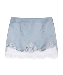 Flower Satin Skirt (3COLOR)