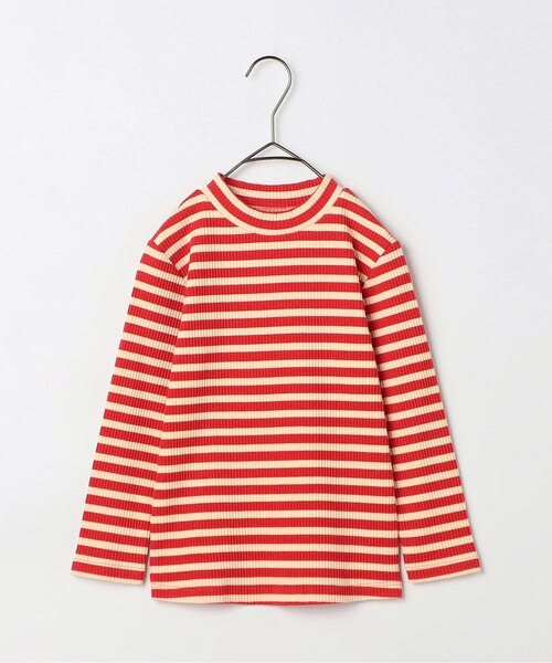 p.premier(ピードットプルミエ)の「イロチ買いしたいボーダーストレッチリブトップス(Tシャツ/カットソー・キッズ・レインボー/その他11/ブルー/ブラウン/グリーン/ブラック/レッド・140/130/80/110/120/100/90)」の9枚目の写真