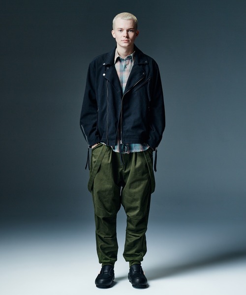 glamb(グラム)の「Loose Riders Jacket / ルーズライダースジャケット(ライダースジャケット・メンズ・ブラック/ブラウン・S/M/L)」の10枚目の写真