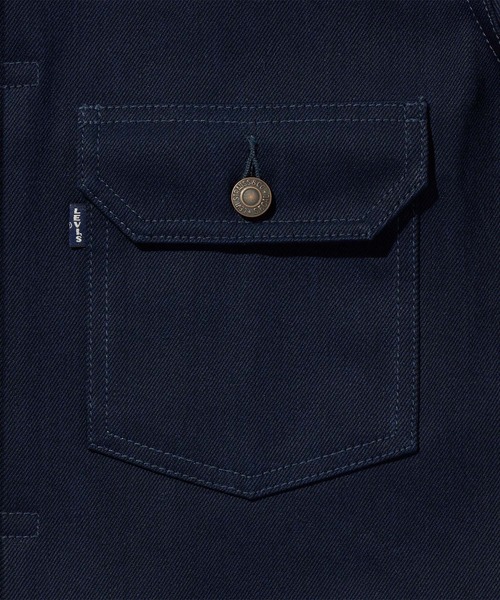 Levi's(リーバイス)の「Levi's/リーバイス BLUETAB(TM) TYPEⅠトラッカージャケット(デニムジャケット・メンズ・ネイビー・XL/S/M/L)」の7枚目の写真