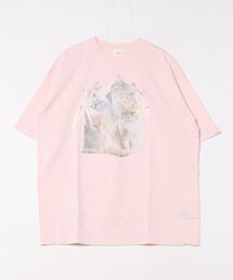 ブランド古着】Tシャツ/カットソー（ピンク/桃色系・前面プリント