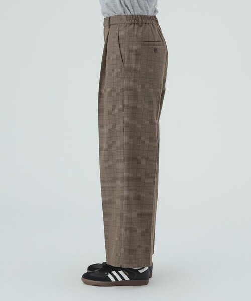 BEAMS HEART(ビームスハート)の「グレンチェック ワイドパンツ(スラックス・レディース・ブラウン/グレー・SMALL/MEDIUM)」の11枚目の写真