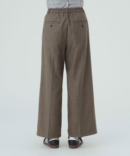 BEAMS HEART(ビームスハート)の「グレンチェック ワイドパンツ(スラックス・レディース・ブラウン/グレー・SMALL/MEDIUM)」の12枚目の写真
