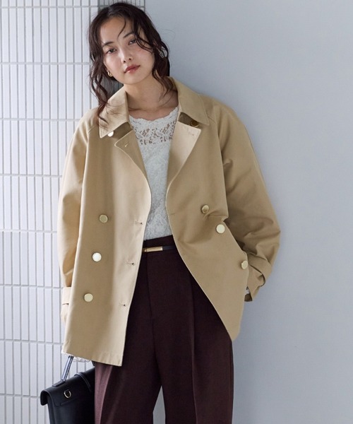 BORDERS at BALCONY / ボーダーズアットバルコニー】SHOULDER FRILL