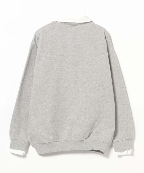 BEAMS HEART(ビームスハート)の「シャツ レイヤード風 スウェット(スウェット・レディース・ブラウン/ライトグレー/ホワイト系その他5・FREE)」の12枚目の写真
