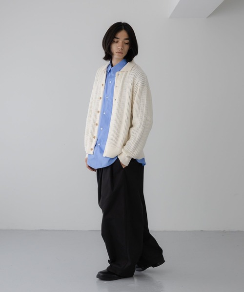 LOWRYS FARM(ローリーズファーム)の「【LFM(U)】クロシェアミニットポロカーディガン 1069264(Tシャツ/カットソー・メンズ・ブラウン/アイボリー/ネイビー/レッド・MEDIUM/LARGE)」の18枚目の写真