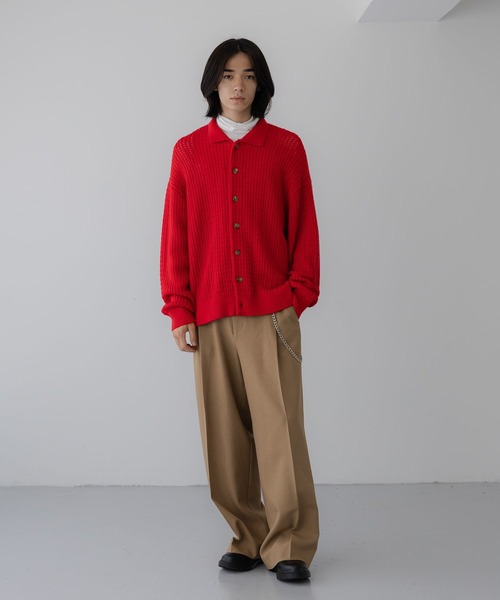 LOWRYS FARM(ローリーズファーム)の「【LFM(U)】クロシェアミニットポロカーディガン 1069264(Tシャツ/カットソー・メンズ・ブラウン/アイボリー/ネイビー/レッド・MEDIUM/LARGE)」の20枚目の写真