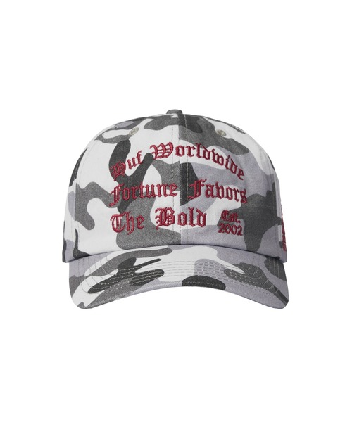 HUF（ハフ）の「OLYMPIA 6 PANEL HAT（キャップ・メンズ・ブラック/カモフラージュ・O/S）」の9枚目の写真