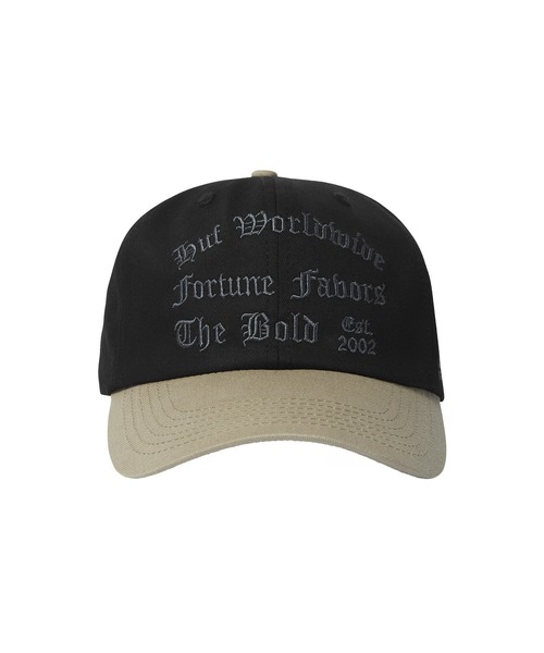 HUF（ハフ）の「OLYMPIA 6 PANEL HAT（キャップ・メンズ・ブラック/カモフラージュ・O/S）」の5枚目の写真