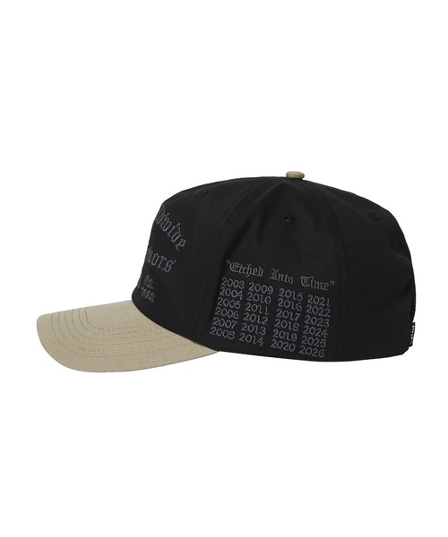 HUF（ハフ）の「OLYMPIA 6 PANEL HAT（キャップ・メンズ・ブラック/カモフラージュ・O/S）」の6枚目の写真