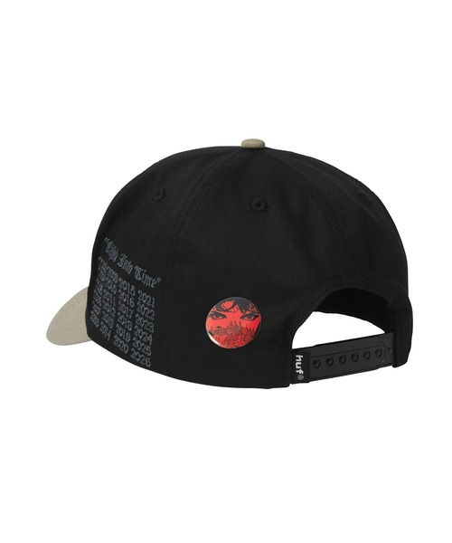HUF（ハフ）の「OLYMPIA 6 PANEL HAT（キャップ・メンズ・ブラック/カモフラージュ・O/S）」の7枚目の写真