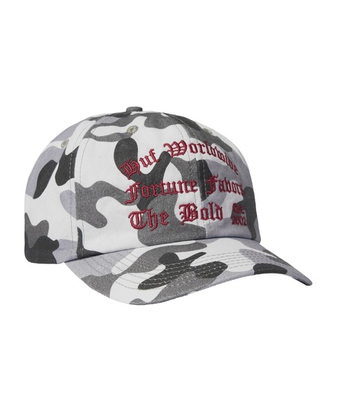 HUF（ハフ）の「OLYMPIA 6 PANEL HAT（キャップ・メンズ・ブラック/カモフラージュ・O/S）」の8枚目の写真