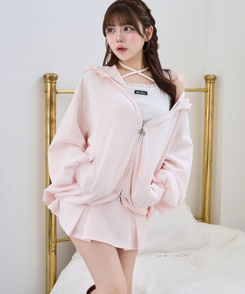 Belle Charme(ベルシャルム)の「【Belle Charme】Sparkle Pleats Skirt(スカート・レディース・ブラック/チャコールグレー/ピンク・FREE)」の3枚目の写真