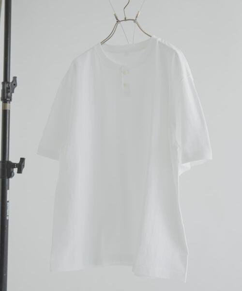 THE GOODLAND MARKET（ザグッドランドマーケット）の「armi　[HARD MAN] HENLYNECK TEE（Tシャツ/カットソー・メンズ・ホワイト・3/4/5/6）」の10枚目の写真