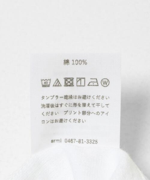 THE GOODLAND MARKET（ザグッドランドマーケット）の「armi　[HARD MAN] HENLYNECK TEE（Tシャツ/カットソー・メンズ・ホワイト・3/4/5/6）」の2枚目の写真
