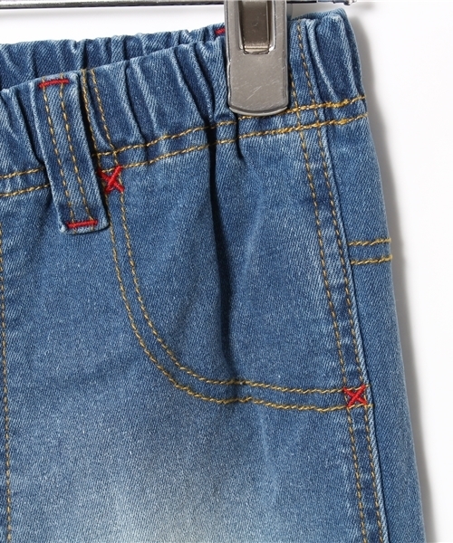 BOOFOOWOO(ブーフーウー)の「スリムストレートパンツ(デニムパンツ・キッズ・インディゴブルー・150/140)」の7枚目の写真