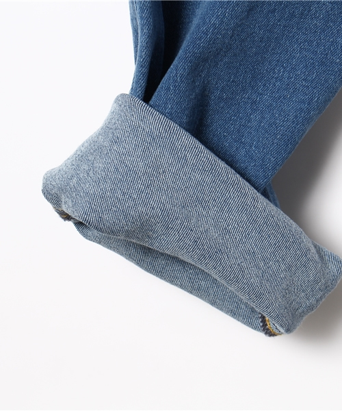 BOOFOOWOO(ブーフーウー)の「スリムストレートパンツ(デニムパンツ・キッズ・インディゴブルー・150/140)」の3枚目の写真