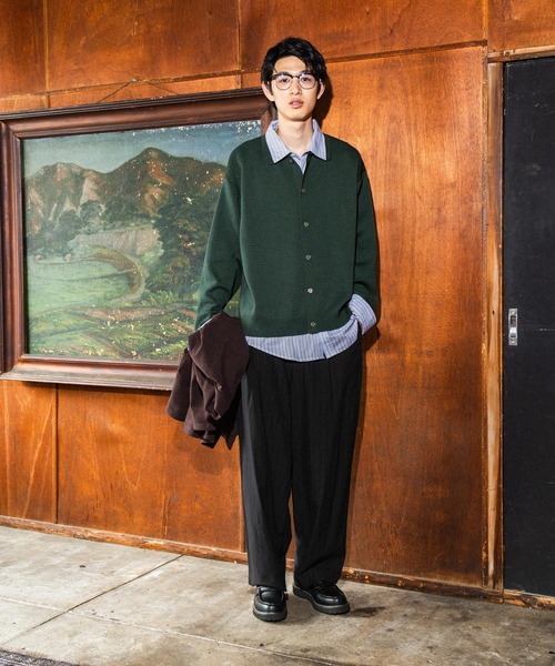 niko and...(ニコアンド)の「シャンブレーストライプパンツ(その他パンツ・メンズ・ブラック/スモーク・LARGE/MEDIUM)」の14枚目の写真