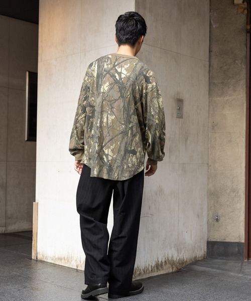 niko and...(ニコアンド)の「シャンブレーストライプパンツ(その他パンツ・メンズ・ブラック/スモーク・LARGE/MEDIUM)」の20枚目の写真