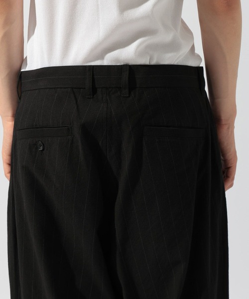 niko and...(ニコアンド)の「シャンブレーストライプパンツ(その他パンツ・メンズ・ブラック/スモーク・LARGE/MEDIUM)」の7枚目の写真