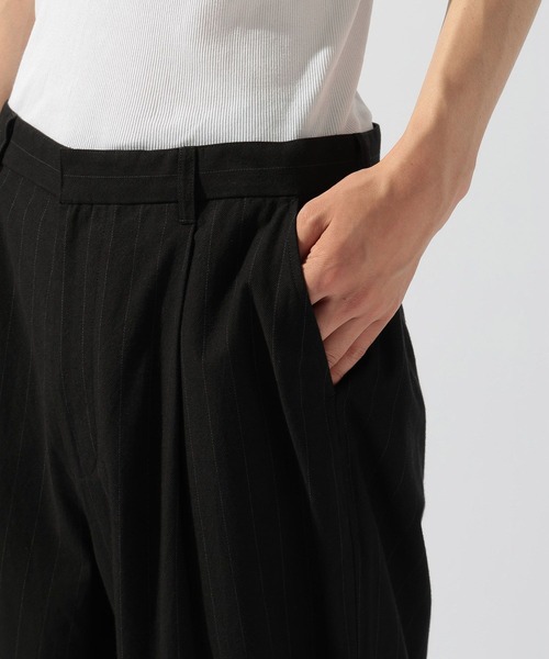 niko and...(ニコアンド)の「シャンブレーストライプパンツ(その他パンツ・メンズ・ブラック/スモーク・LARGE/MEDIUM)」の8枚目の写真