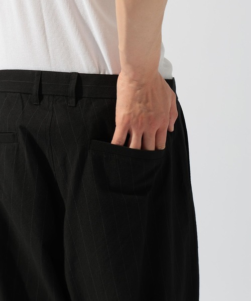 niko and...(ニコアンド)の「シャンブレーストライプパンツ(その他パンツ・メンズ・ブラック/スモーク・LARGE/MEDIUM)」の9枚目の写真