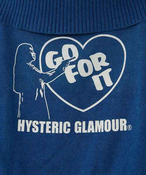 HYSTERIC GLAMOUR(ヒステリックグラマー)の「GO FOR IT セーター(ニット/セーター・レディース・ダークインディゴブルー/パープル/ブラック・FREE)」の5枚目の写真