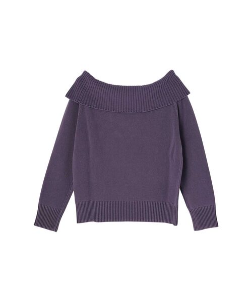 HYSTERIC GLAMOUR(ヒステリックグラマー)の「GO FOR IT セーター(ニット/セーター・レディース・ダークインディゴブルー/パープル/ブラック・FREE)」の6枚目の写真