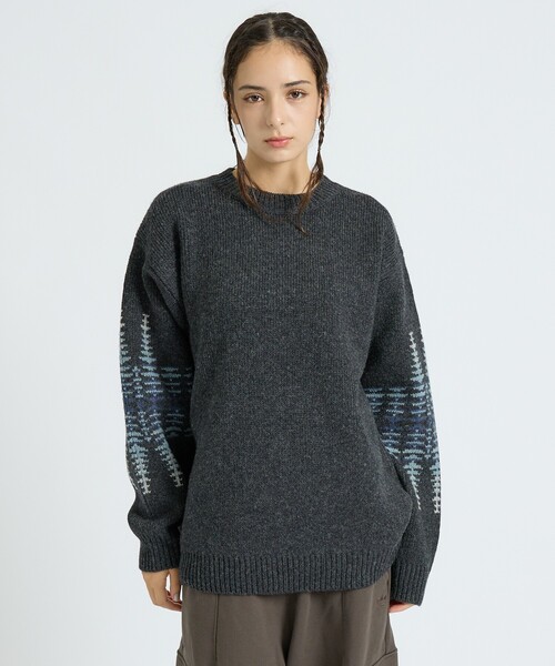PENDLETON(ペンドルトン)の「【PENDLETON/ペンドルトン】HARDING / Shetland Wool Cardigan / シェットランドウールクルーネックニット(ニット/セーター・メンズ・ライトブラウン/ブラック/グレー・M/L)」の22枚目の写真