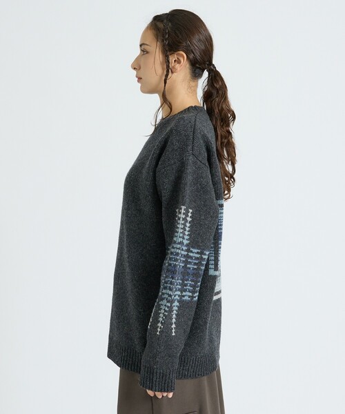 PENDLETON(ペンドルトン)の「【PENDLETON/ペンドルトン】HARDING / Shetland Wool Cardigan / シェットランドウールクルーネックニット(ニット/セーター・メンズ・ライトブラウン/ブラック/グレー・M/L)」の15枚目の写真