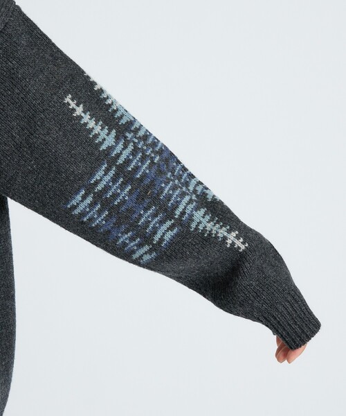 PENDLETON(ペンドルトン)の「【PENDLETON/ペンドルトン】HARDING / Shetland Wool Cardigan / シェットランドウールクルーネックニット(ニット/セーター・メンズ・ライトブラウン/ブラック/グレー・M/L)」の20枚目の写真