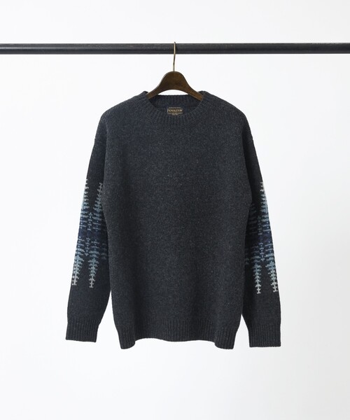 PENDLETON(ペンドルトン)の「【PENDLETON/ペンドルトン】HARDING / Shetland Wool Cardigan / シェットランドウールクルーネックニット(ニット/セーター・メンズ・ライトブラウン/ブラック/グレー・M/L)」の10枚目の写真