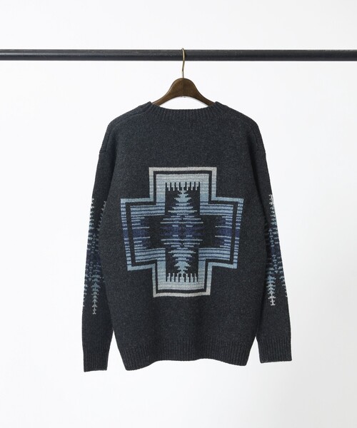 PENDLETON(ペンドルトン)の「【PENDLETON/ペンドルトン】HARDING / Shetland Wool Cardigan / シェットランドウールクルーネックニット(ニット/セーター・メンズ・ライトブラウン/ブラック/グレー・M/L)」の11枚目の写真