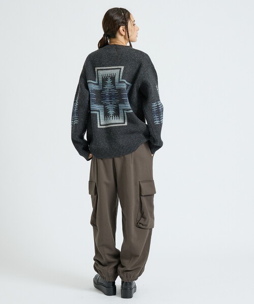 PENDLETON(ペンドルトン)の「【PENDLETON/ペンドルトン】HARDING / Shetland Wool Cardigan / シェットランドウールクルーネックニット(ニット/セーター・メンズ・ライトブラウン/ブラック/グレー・M/L)」の13枚目の写真