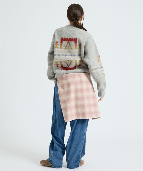 PENDLETON(ペンドルトン)の「【PENDLETON/ペンドルトン】HARDING / Shetland Wool Cardigan / シェットランドウールクルーネックニット(ニット/セーター・メンズ・ライトブラウン/ブラック/グレー・M/L)」の6枚目の写真
