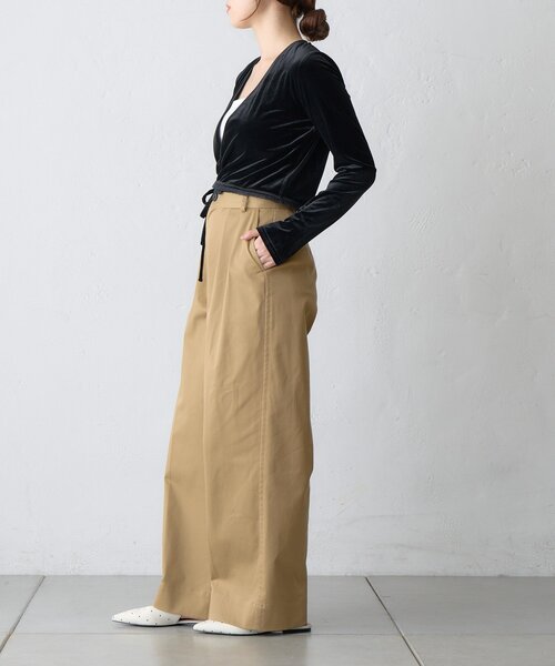 SHENERY(シーナリー)の「【LUALY】タックチノパンツ(チノパンツ・レディース・ブラック/ベージュ・38/36)」の10枚目の写真