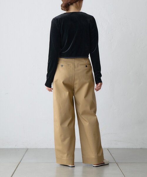 SHENERY(シーナリー)の「【LUALY】タックチノパンツ(チノパンツ・レディース・ブラック/ベージュ・38/36)」の12枚目の写真