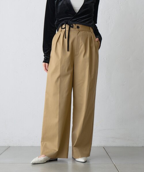 SHENERY(シーナリー)の「【LUALY】タックチノパンツ(チノパンツ・レディース・ブラック/ベージュ・38/36)」の13枚目の写真