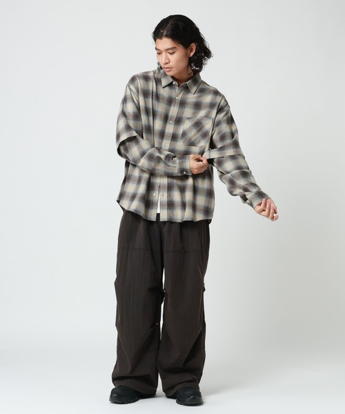 RAGEBLUE(レイジブルー)の「FAKE LAYERED CHECK SHIRTS/フェイクレイヤードチェックシャツ(シャツ/ブラウス・メンズ・ブラウン/ブラック・MEDIUM/LARGE)」の17枚目の写真