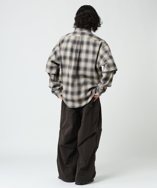 RAGEBLUE(レイジブルー)の「FAKE LAYERED CHECK SHIRTS/フェイクレイヤードチェックシャツ(シャツ/ブラウス・メンズ・ブラウン/ブラック・MEDIUM/LARGE)」の19枚目の写真
