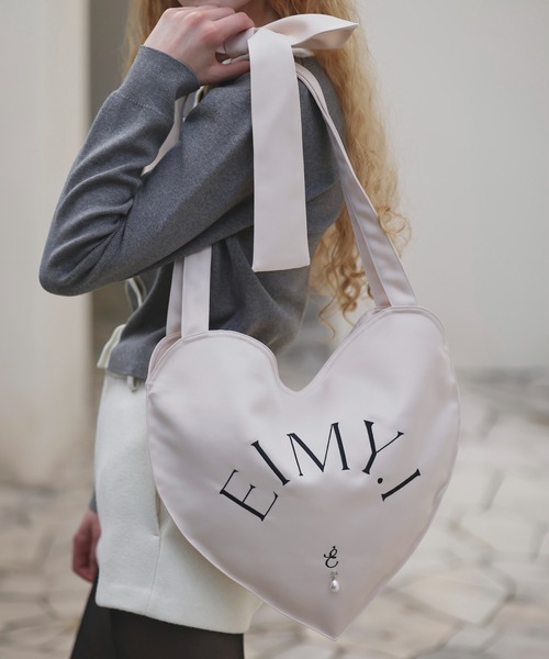 EIMY ISTOIRE(エイミーイストワール)の「【EIMY MARKET】HEART BAG(ショルダーバッグ・レディース・ドット/ブラック/ライトピンク/ホワイト・FREE)」の3枚目の写真
