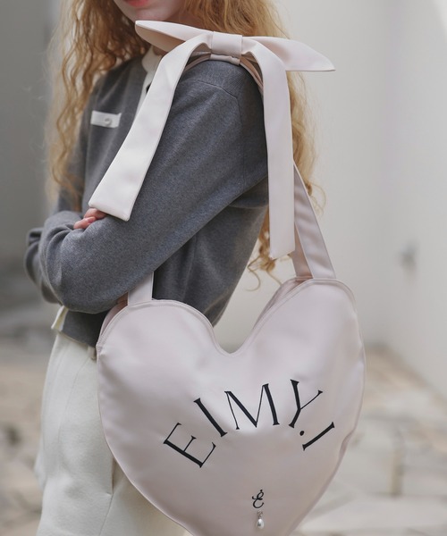 EIMY ISTOIRE(エイミーイストワール)の「【EIMY MARKET】HEART BAG(ショルダーバッグ・レディース・ドット/ブラック/ライトピンク/ホワイト・FREE)」の9枚目の写真