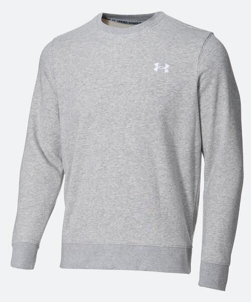 UNDER ARMOUR(アンダーアーマー)の「UAエッセンシャル テリー クルー(ライフスタイル/メンズ)(スウェット・メンズ・グレー・XL/S/3XL/M/L/2XL)」の1枚目の写真